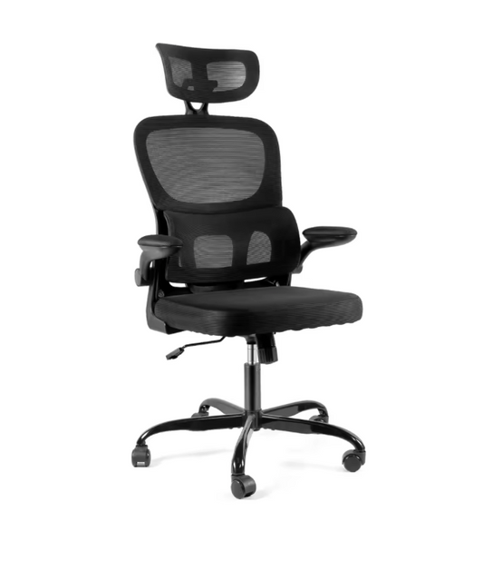 Office Chair – Adjustable Headrest – Mesh Back