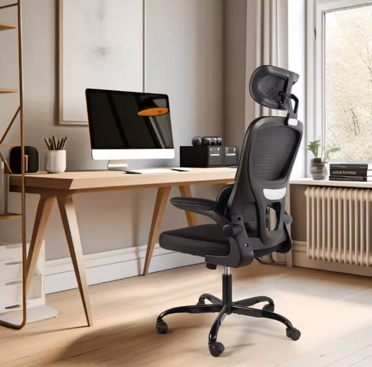 Office Chair – Adjustable Headrest – Mesh Back